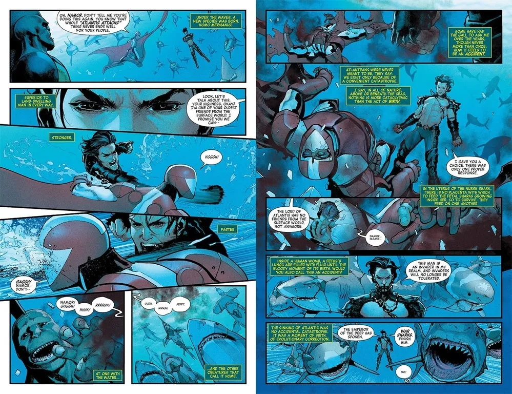 So sánh và giải thích những hiểu lầm về sức mạnh của Namor và Aquaman