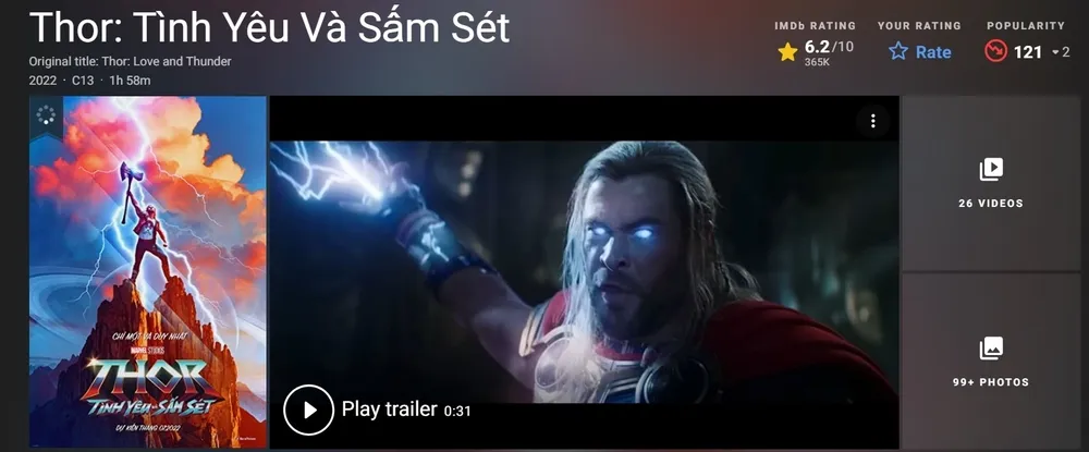 Thor: Love and Thunder là phim tệ nhất của Marvel kể từ phase 4